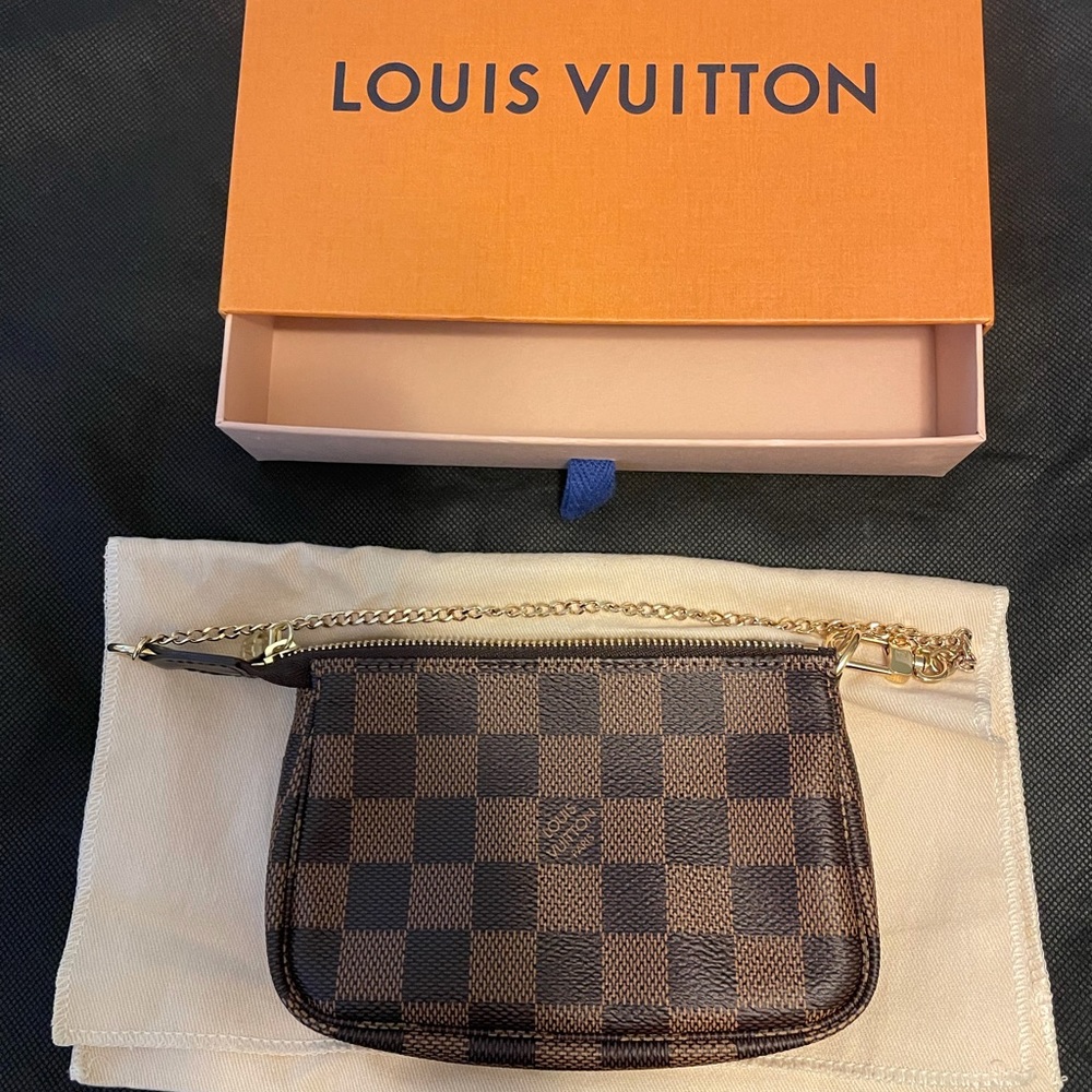 LV Pochette Accessoires Mini in Ebene